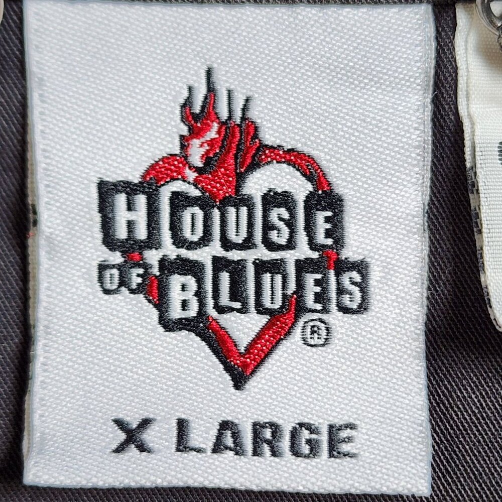 House Of Blues Charcoal Short Sleeve Button-Up Shirt Mens X-Large - Picture 4 of 11